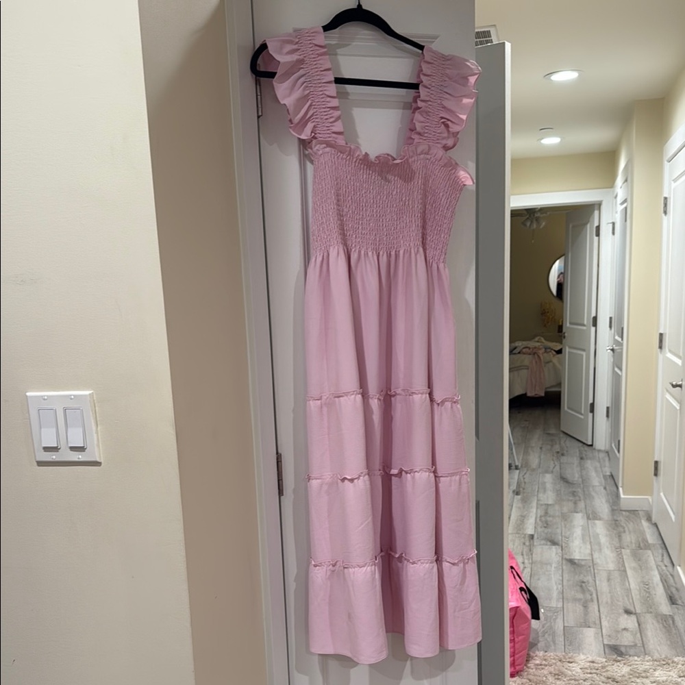 Pink Ruffled Dress